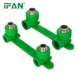 Coude mâle en laiton double PPR 
